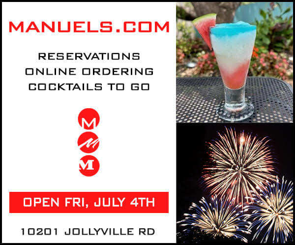 Manuels Mexican restaurant 4th of July